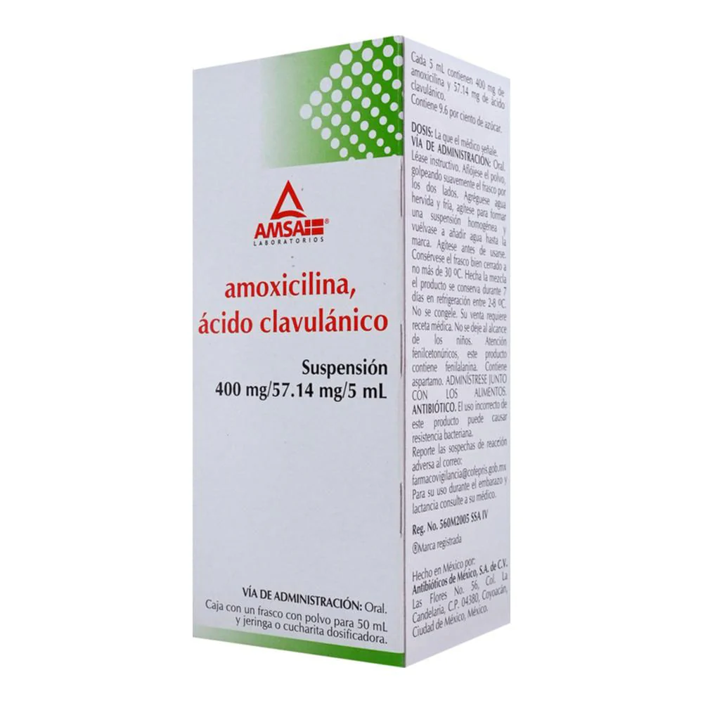 Amoxici/clavul 400/57 Mg 50 Ml